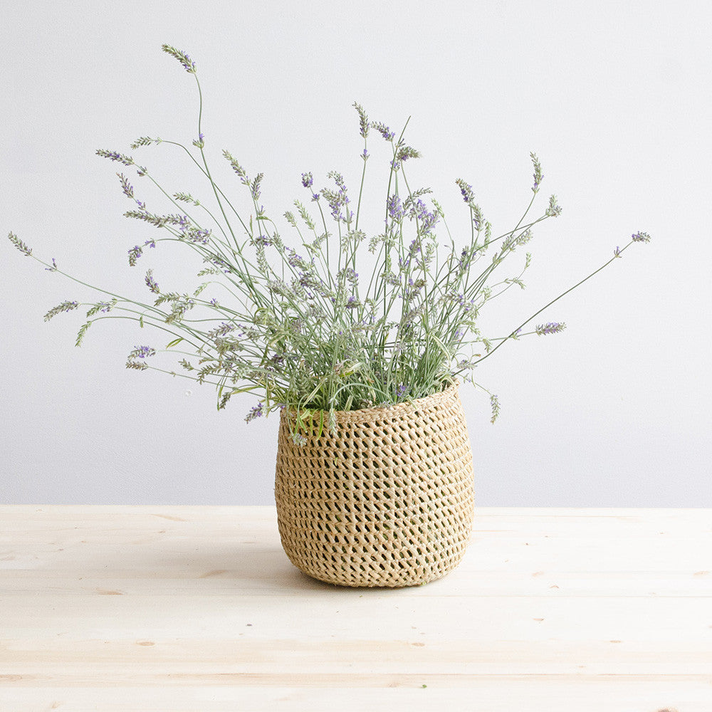 Woven African Iringa Storage Basket - Open Weave
