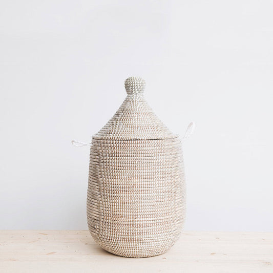 Rosa Storage Basket Hamper - White - Small